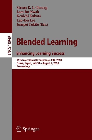 Cheung, Simon K. S. / Lam-For Kwok et al (Hrsg.). Blended Learning. Enhancing Learning Success - 11th International Conference, ICBL 2018, Osaka, Japan, July 31- August 2, 2018, Proceedings. Springer International Publishing, 2018.