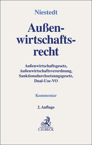 Niestedt, Marian (Hrsg.). Außenwirtschaftsrecht - Außenwirtschaftsgesetz, Außenwirtschaftsverordnung, Sanktionsdurchsetzungsgesetz, Dual-Use-VO Kommentar. Kommentar. C.H. Beck, 2026.