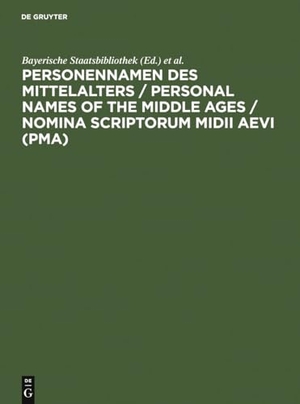 Fabian, Claudia / Bayerische Staatsbibliothek (Hrsg.). Personennamen des Mittelalters - Namensformen für 13.000 Personen gemäß den Regeln für die Alphabetische Katalogisierung (RAK). De Gruyter Saur, 1999.