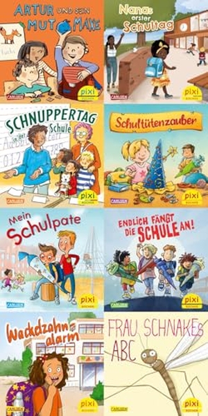 diverse. Pixi-8er-Set 304: In die Schule mit Pixi (8x1 Exemplar). Carlsen Verlag GmbH, 2025.