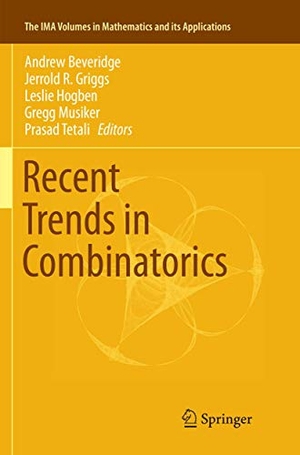 Beveridge, Andrew / Jerrold R. Griggs et al (Hrsg.). Recent Trends in Combinatorics. Springer International Publishing, 2018.
