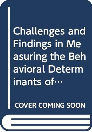 Alexander, David. Challenges and Findings in Measuring the Behavioral Determinants of Obesity in Children in Europe. Springer London, 2009.