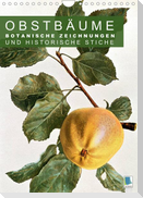 Obstbäume: Botanische Zeichnungen und historische Stiche (Wandkalender 2023 DIN A4 hoch)