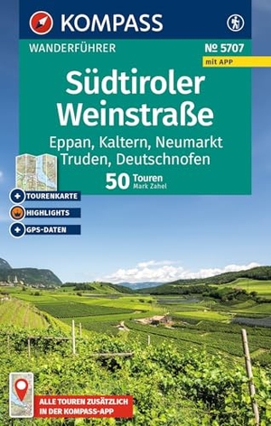 Zahel, Mark. KOMPASS Wanderführer Südtiroler Weinstraße, 50 Touren mit Extra-Tourenkarte - mit Touren und GPS-Daten in der KOMPASS-App. Kompass Karten GmbH, 2025.