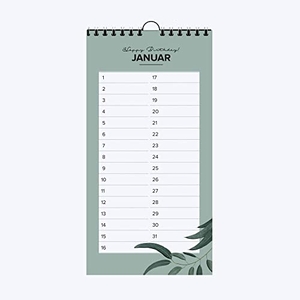 Garschhammer, Anja. Geburtstagskalender - Ein Wandschmuck für Designliebhaber:Ein dekorativer Geburstagskalender, ohne Jahreszah. NOVA MD, 2019.