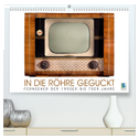Fernseher der 1950er bis 70er Jahre: In die Röhre geguckt (hochwertiger Premium Wandkalender 2025 DIN A2 quer), Kunstdruck in Hochglanz