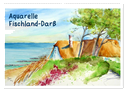 Aquarelle - Fischland-Darß (Wandkalender 2024 DIN A2 quer), CALVENDO Monatskalender