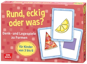 Gully, Angela. Rund, eckig oder was? - Denk- und Legespiele zu Formen für Kinder von 3 bis 6. Don Bosco Medien GmbH, 2019.