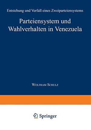 Parteiensystem und Wahlverhalten in Venezuela - Entstehung und Verfall eines Zweiparteiensystems. Deutscher Universitätsverlag, 1997.
