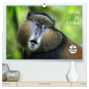 Affen in Afrika (hochwertiger Premium Wandkalender 2024 DIN A2 quer), Kunstdruck in Hochglanz