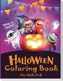 Halloween Coloring Book for Kids 3-8