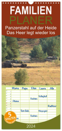 Familienplaner 2024 - Panzerstahl auf der Heide ¿ Das Heer legt wieder los mit 5 Spalten (Wandkalender, 21 x 45 cm) CALVENDO