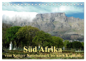 Süd Afrika - vom Krüger Nationalpark bis nach Kapstadt (Tischkalender 2025 DIN A5 quer), CALVENDO Monatskalender