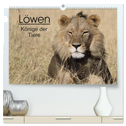 Löwen - Könige der Tiere (hochwertiger Premium Wandkalender 2024 DIN A2 quer), Kunstdruck in Hochglanz