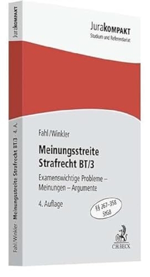 Fahl, Christian / Klaus Winkler. Meinungsstreite Strafrecht BT/3 - Examensrelevante Probleme, Meinungen, Argumente, §§ 267-358 StGB. C.H. Beck, 2023.