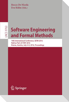 Software Engineering and Formal Methods