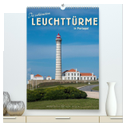 Die schönsten Leuchttürme in Portugal (hochwertiger Premium Wandkalender 2024 DIN A2 hoch), Kunstdruck in Hochglanz