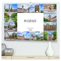 Worms Impressionen (hochwertiger Premium Wandkalender 2024 DIN A2 quer), Kunstdruck in Hochglanz