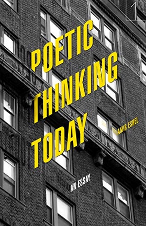 Eshel, Amir. Poetic Thinking Today - An Essay. Stanford University Press, 2019.