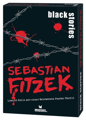 Fitzek, Sebastian. black stories Sebastian Fitzek - Löst 50 Fälle mit einer Extradosis Psycho-Thrill. moses. Verlag GmbH, 2024.