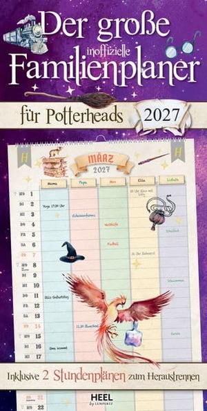 Der große inoffizielle Familienplaner für Potterheads Kalender 2027 - Für alle Harry Potter-Fans Familienkalender Wandkalender. Edition Lempertz, 2026.