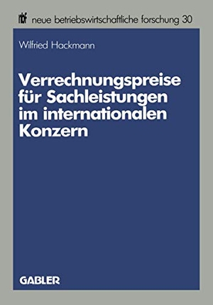 Hackmann, Wilfried. Verrechnungspreise für Sachleistungen im internationalen Konzern. Gabler Verlag, 1984.