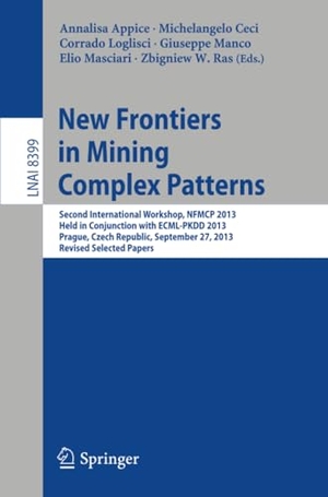 Appice, Annalisa / Michelangelo Ceci et al (Hrsg.). New Frontiers in Mining Complex Patterns - Second International Workshop, NFMCP 2013, Held in Conjunction with ECML-PKDD 2013, Prague, Czech Republic, September 27, 2013, Revised Selected Papers. Springer International Publishing, 2014.