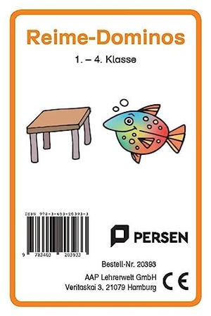 Wehren, Bernd. Reime-Domino - Ein Wortschatzspiel in zwei Differenzierungsstufen (1. bis 4. Klasse). Persen Verlag i.d. AAP, 2023.