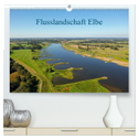 Flusslandschaft Elbe (hochwertiger Premium Wandkalender 2025 DIN A2 quer), Kunstdruck in Hochglanz