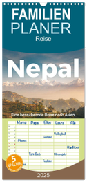 Familienplaner 2025 - Nepal - Eine bezaubernde Reise nach Asien. mit 5 Spalten (Wandkalender, 21 x 45 cm) CALVENDO
