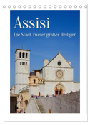 Assisi - Die Stadt zweier großer Heiliger (Tischkalender 2024 DIN A5 hoch), CALVENDO Monatskalender