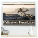 Pfaffenstein Perspektiven - Elbsandstein (hochwertiger Premium Wandkalender 2025 DIN A2 quer), Kunstdruck in Hochglanz