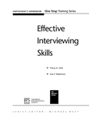 Effective Interviewing Skills