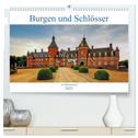 Burgen und Schlösser im Münsterland (hochwertiger Premium Wandkalender 2025 DIN A2 quer), Kunstdruck in Hochglanz