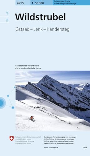 Bundesamt für Landestopografie swisstopo (Hrsg.). 263S Wildstrubel Schneesportkarte - Gstaad - Lenk - Kandersteg. Bundesamt für Landestopog, 2025.
