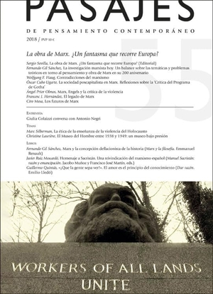 Ruiz Torres, Pedro. La obra de Marx : ¿un fantasma que recorre Europa?. Publicacions de la Universitat de València, 2018.