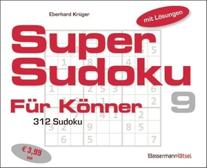 Krüger, Eberhard. Supersudoku für Könner 9 (5 Exemplare à 3,99 EUR). Bassermann, Edition, 2025.