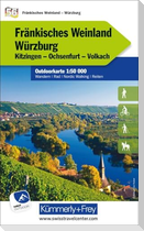 Fränkisches Weinland - Würzburg Kitzingen, Ochsenfurt, Volkach Nr. 56 Outdoorkarte Deutschland 1:50 000
