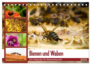 Wilms, Barbara. Bienen und Waben (Tischkalender 2024 DIN A5 quer), CALVENDO Monatskalender - Bienen auf Blüten und Waben.. Calvendo, 2023.
