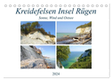 Kreidefelsen Insel Rügen - Sonne, Wind und Ostsee (Tischkalender 2024 DIN A5 quer), CALVENDO Monatskalender