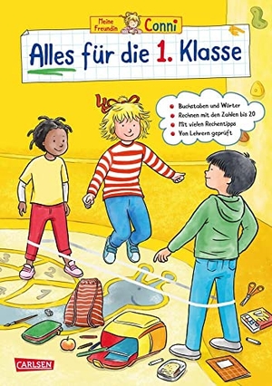 Sörensen, Hanna. Conni Gelbe Reihe (Beschäftigungsbuch): Alles für die 1. Klasse - Geschenk zur Einschulung: Tolles Lernbuch ab 5 Jahren mit vielen Schreib-, Lese- und Matheübungen. Carlsen Verlag GmbH, 2022.