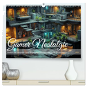 Gamer Nostalgie (hochwertiger Premium Wandkalender 2024 DIN A2 quer), Kunstdruck in Hochglanz