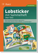 Lobsticker mit Sammelheft (4er-Set)