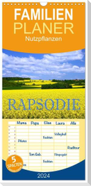 Familienplaner 2024 - Rapsodie mit 5 Spalten (Wandkalender, 21 x 45 cm) CALVENDO