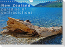 New Zealand - Paradise of Contradictions / UK-Version (Wall Calendar 2022 DIN A4 Landscape)