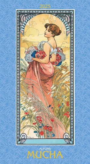 Alpha Edition (Hrsg.). Alfons Mucha 2025 - Bild-Kalender 33x60 cm - Kunstkalender - mit stilvollem Glitzereffekt - Jugendstil - Wandkalender - Alpha Edition. Neumann Verlage GmbH & Co, 2024.
