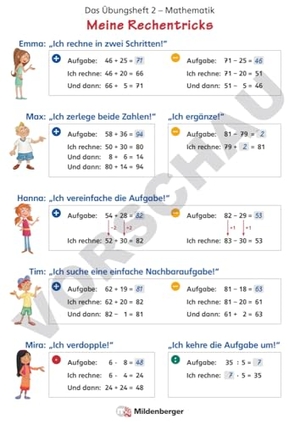 Simon, Nina / Hendrik Simon. Das Übungsheft Mathematik 2 - Poster Meine Rechentricks. Mildenberger Verlag GmbH, 2022.