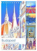 Budapest - Künstlerische Fotografie (Tischkalender 2024 DIN A5 hoch), CALVENDO Monatskalender