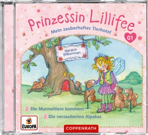 Nach einer Idee von Monika Finsterbusch. Prinzessin Lillifee - Mein zauberhaftes Tierhotel (CD 1) - Folge 1 + 2. Coppenrath, 2023.