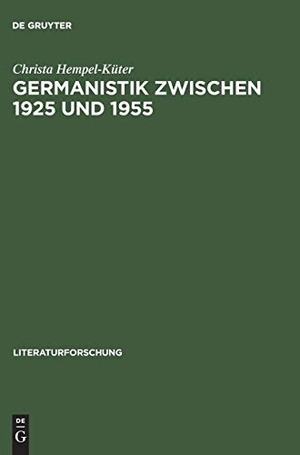 Hempel-Küter, Christa. Germanistik zwischen 1925 und 1955 - Studien zur Welt der Wissenschaft am Beispiel von Hans Pyritz. De Gruyter Akademie Forschung, 2000.